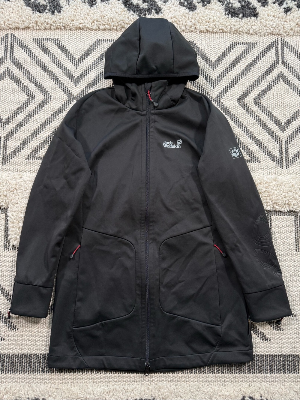 Women’s Jack Wolfskin Rockin Rose Storm Lock Hyproof Softshell Coat Size M